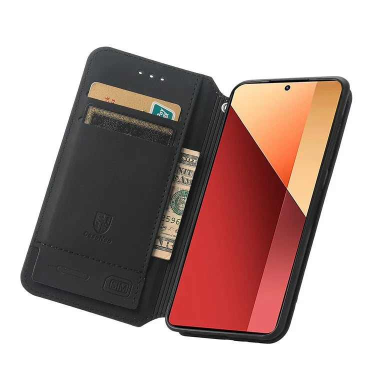 CASENEO 001 Series for Xiaomi Redmi Note 13 Pro 4G / Poco M6 Pro 4G Wallet Case Pattern Leather Cover