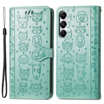 For Samsung Galaxy A55 5G Magnetic Phone Case Leather Drop-proof Cover with Wrist Strap