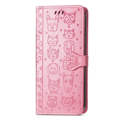 For Xiaomi Redmi Note 13 4G Case Cat and Dog Pattern PU Leather Flip Protective Phone Cover