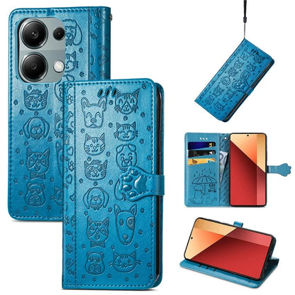 For Xiaomi Redmi Note 13 Pro 4G Phone Cover Imprinted PU Leather Wallet Stand Case