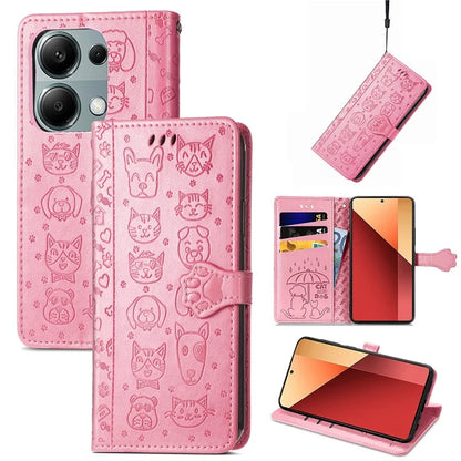 For Xiaomi Redmi Note 13 Pro 4G Phone Cover Imprinted PU Leather Wallet Stand Case