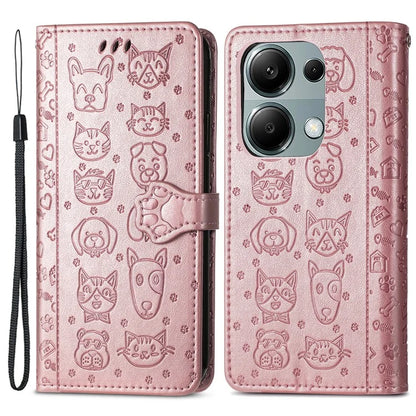 For Xiaomi Redmi Note 13 Pro 4G Phone Cover Imprinted PU Leather Wallet Stand Case