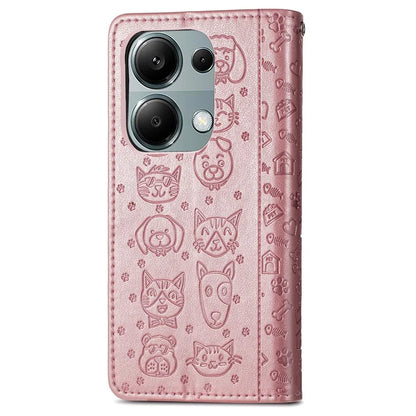 For Xiaomi Redmi Note 13 Pro 4G Phone Cover Imprinted PU Leather Wallet Stand Case