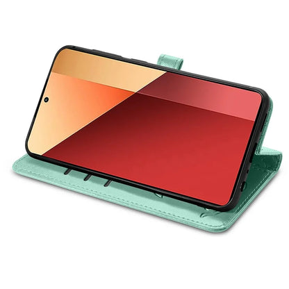 For Xiaomi Redmi Note 13 Pro 4G Phone Cover Imprinted PU Leather Wallet Stand Case
