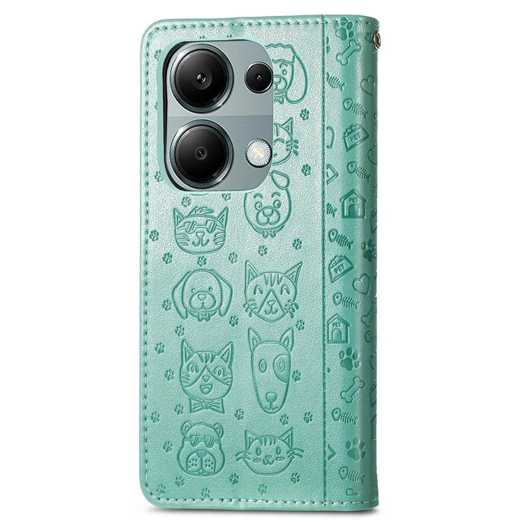 For Xiaomi Redmi Note 13 Pro 4G Phone Cover Imprinted PU Leather Wallet Stand Case