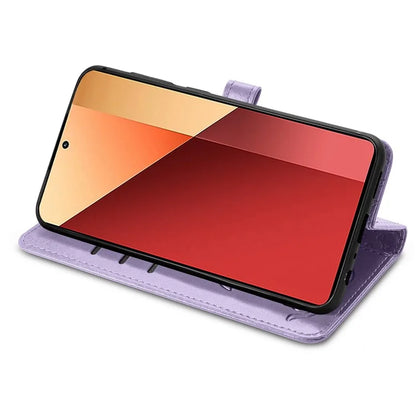 For Xiaomi Redmi Note 13 Pro 4G Phone Cover Imprinted PU Leather Wallet Stand Case