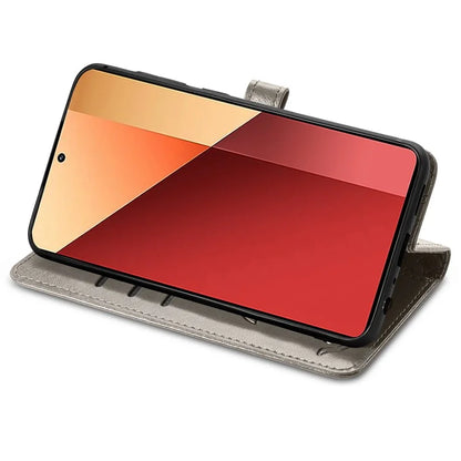 For Xiaomi Redmi Note 13 Pro 4G Phone Cover Imprinted PU Leather Wallet Stand Case