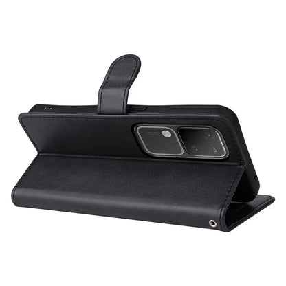 KT Leather Series-2 for vivo S18 5G Case Solid Color Leather Flip Phone Cover with Hand Strap