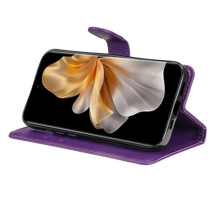 KT Leather Series-2 for vivo S18 5G Case Solid Color Leather Flip Phone Cover with Hand Strap