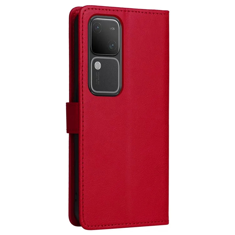 KT Leather Series-2 for vivo S18 5G Case Solid Color Leather Flip Phone Cover with Hand Strap