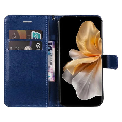 KT Leather Series-2 for vivo S18 5G Case Solid Color Leather Flip Phone Cover with Hand Strap