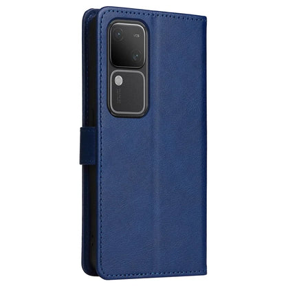 KT Leather Series-2 for vivo S18 5G Case Solid Color Leather Flip Phone Cover with Hand Strap
