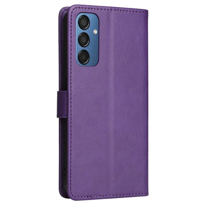 KT Leather Series-2 for Samsung Galaxy M15 5G Case Solid Color Leather Folio Phone Cover