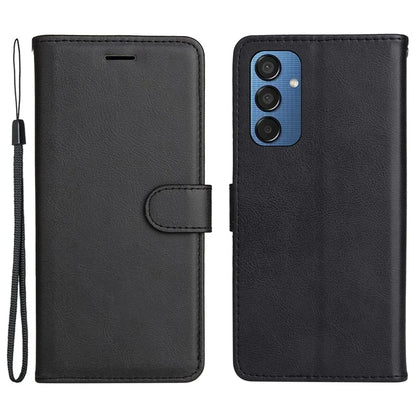 KT Leather Series-2 for Samsung Galaxy M15 5G Case Solid Color Leather Folio Phone Cover