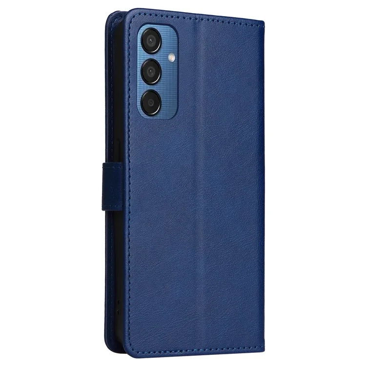 KT Leather Series-2 for Samsung Galaxy M15 5G Case Solid Color Leather Folio Phone Cover