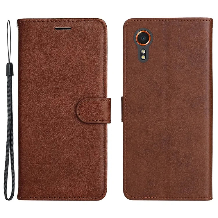 KT Leather Series-2 for Samsung Galaxy Xcover7 Case Solid Color Leather Phone Cover
