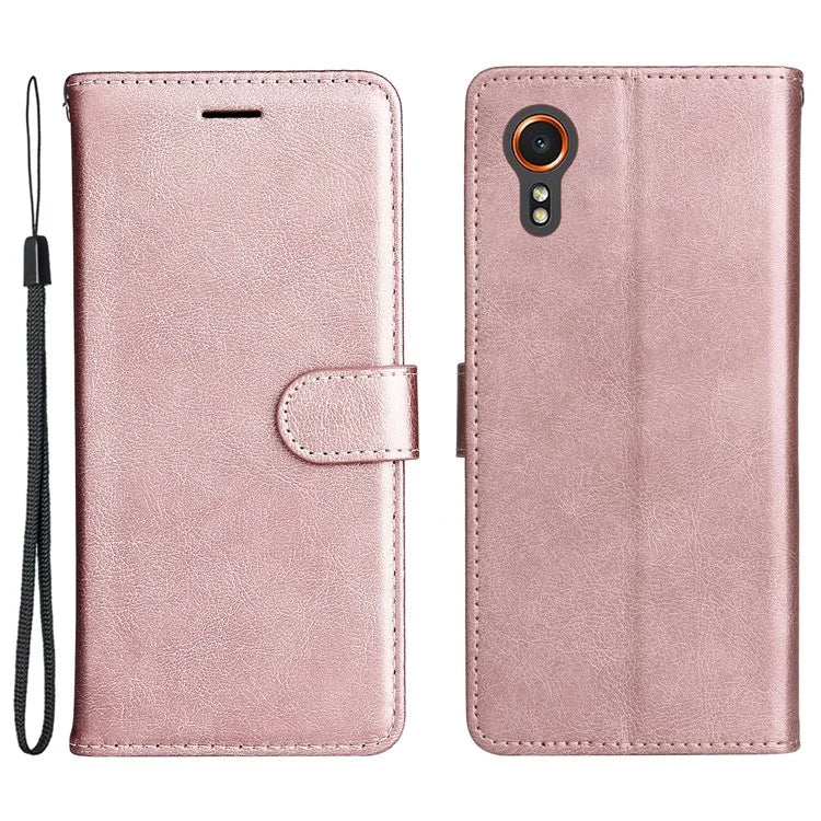 KT Leather Series-2 for Samsung Galaxy Xcover7 Case Solid Color Leather Phone Cover
