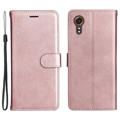 KT Leather Series-2 for Samsung Galaxy Xcover7 Case Solid Color Leather Phone Cover