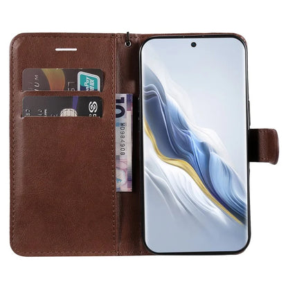 KT Leather Series-2 for Honor Magic6 5G Wallet Phone Case Solid Color Leather Flip Cover