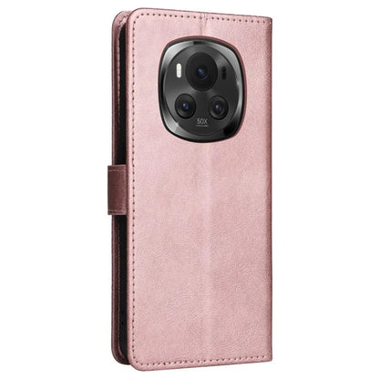 KT Leather Series-2 for Honor Magic6 5G Wallet Phone Case Solid Color Leather Flip Cover