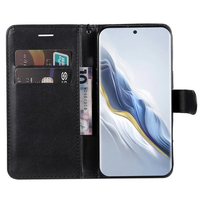 KT Leather Series-2 for Honor Magic6 5G Wallet Phone Case Solid Color Leather Flip Cover
