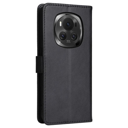 KT Leather Series-2 for Honor Magic6 5G Wallet Phone Case Solid Color Leather Flip Cover