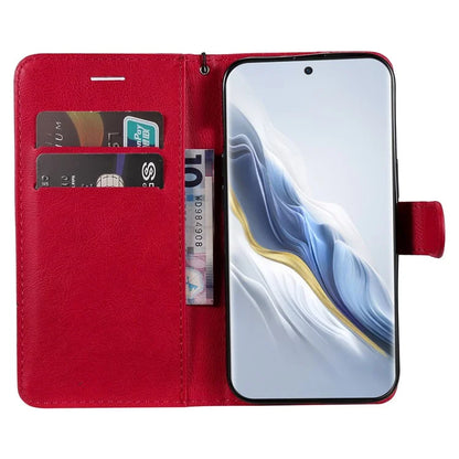 KT Leather Series-2 for Honor Magic6 5G Wallet Phone Case Solid Color Leather Flip Cover