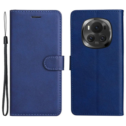 KT Leather Series-2 for Honor Magic6 5G Wallet Phone Case Solid Color Leather Flip Cover