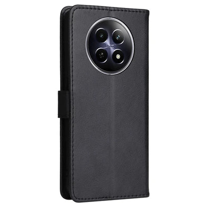 KT Leather Series-2 for Realme 12 5G Case Adjustable Stand Solid Color Phone Protective Shell