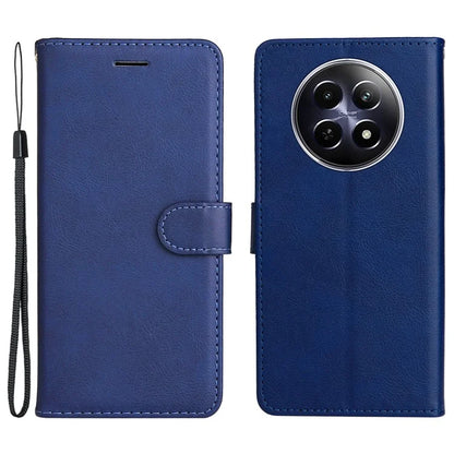 KT Leather Series-2 for Realme 12 5G Case Adjustable Stand Solid Color Phone Protective Shell