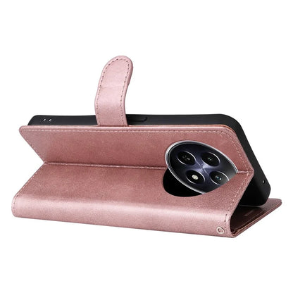 KT Leather Series-2 for Realme 12 5G Case Adjustable Stand Solid Color Phone Protective Shell