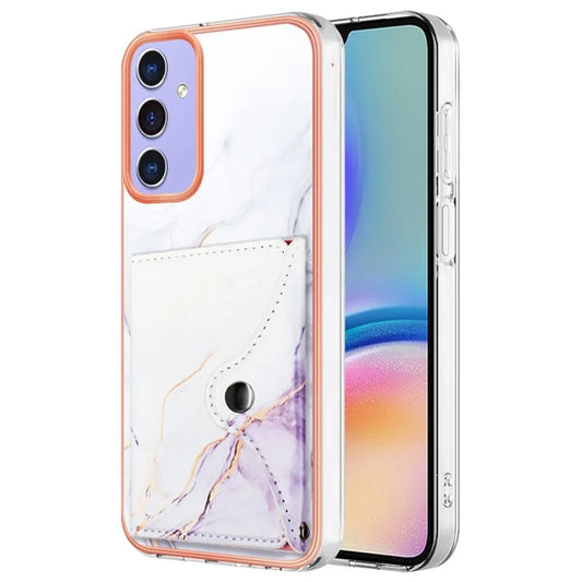 YB Leather Coating Series-9 for Samsung Galaxy A05s 4G Case with Card Holder Leather+TPU Phone Cover