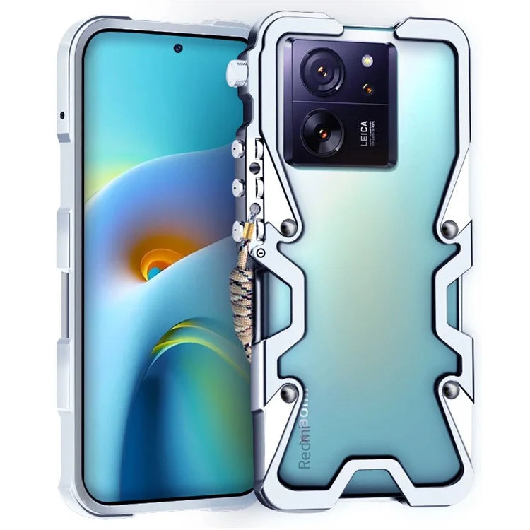 For Xiaomi 13T / 13T Pro / 13 Pro 5G /  Redmi K60 Ultra Case Mechanical Arm Aluminium Alloy Dropproof Hard  Phone Cover
