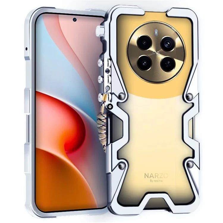 For Realme Narzo 70 Pro 5G Case Bump Proof Aluminium Alloy Phone Protector