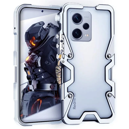For Xiaomi Redmi Note 12 Pro+ 5G Case Aluminium Alloy Phone Guard Cover Mechanical Arm