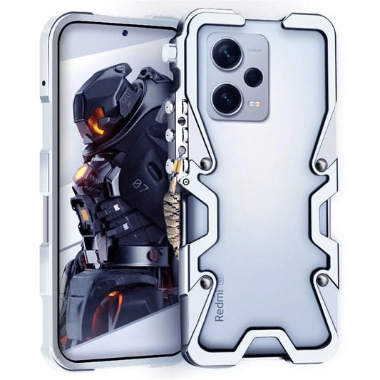 For Xiaomi Redmi Note 12 Pro+ 5G Case Aluminium Alloy Phone Guard Cover Mechanical Arm