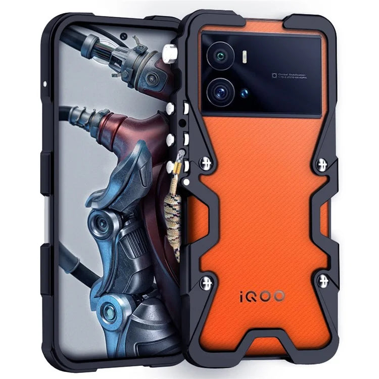 For vivo iQOO 9 / 9 Pro / 10 5G / 10 Pro 5G Case Aluminium Alloy Tough Armour Phone Cover
