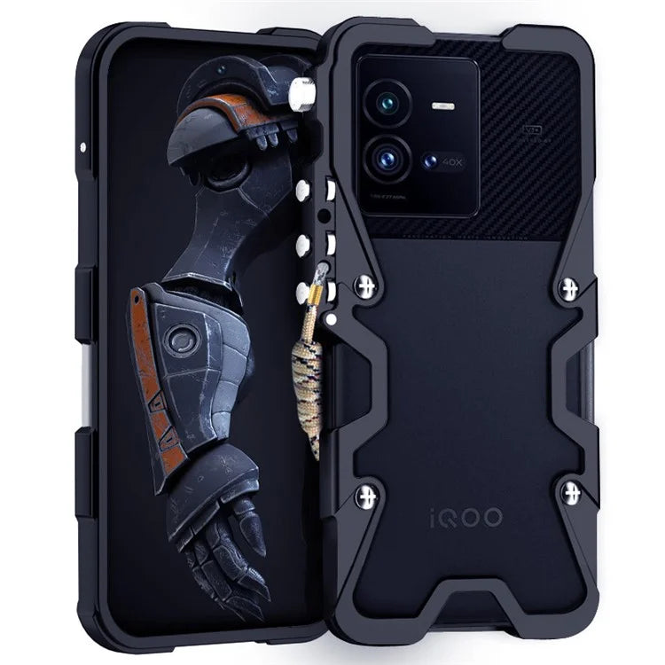 For vivo iQOO 9 / 9 Pro / 10 5G / 10 Pro 5G Case Aluminium Alloy Tough Armour Phone Cover