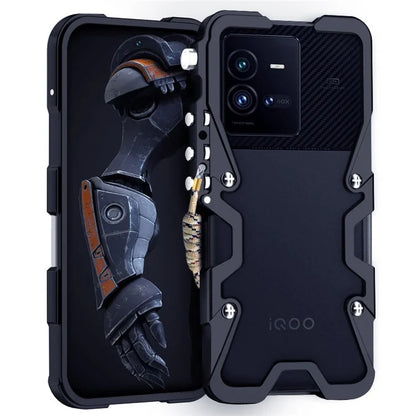 For vivo iQOO 9 / 9 Pro / 10 5G / 10 Pro 5G Case Aluminium Alloy Tough Armour Phone Cover