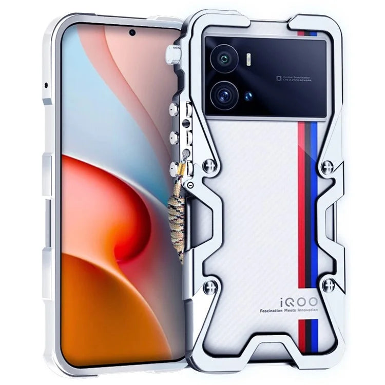 For vivo iQOO 9 / 9 Pro / 10 5G / 10 Pro 5G Case Aluminium Alloy Tough Armour Phone Cover