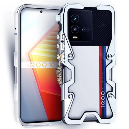 For vivo iQOO 9 / 9 Pro / 10 5G / 10 Pro 5G Case Aluminium Alloy Tough Armour Phone Cover
