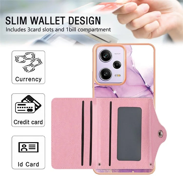 For Xiaomi Redmi Note 12 Pro 5G / Note 12 Pro Speed 5G  / Poco X5 Pro 5G IMD Case with Card Holder