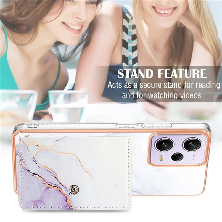 For Xiaomi Redmi Note 12 Pro 5G / Note 12 Pro Speed 5G  / Poco X5 Pro 5G IMD Case with Card Holder