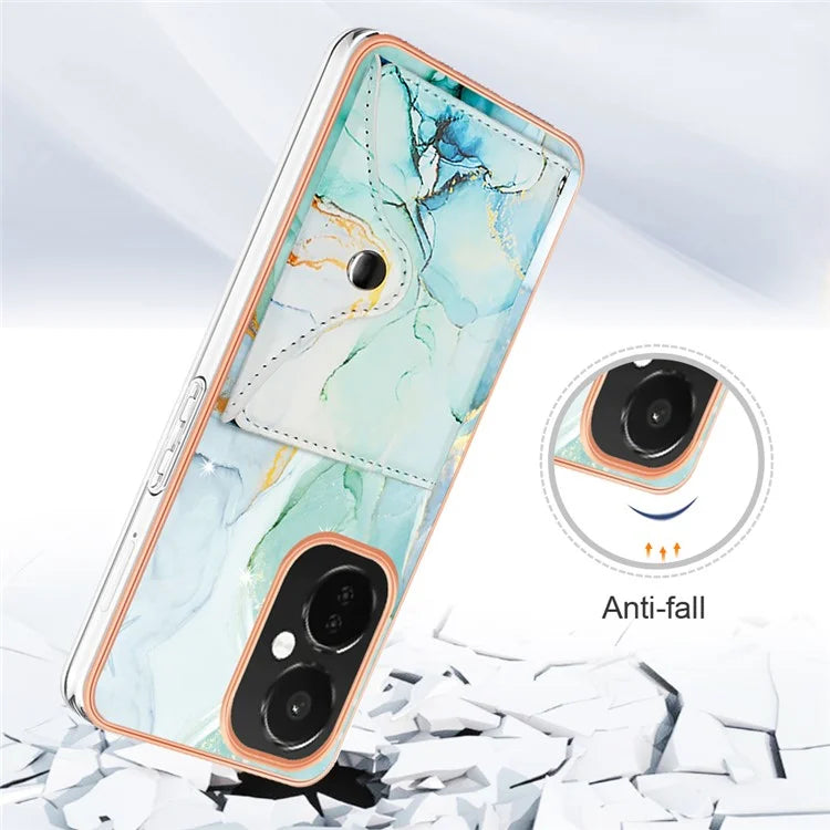 YB Leather Coating Series-9 for OnePlus Nord CE 3 Lite 5G / Nord N30 5G Kickstand Leather+TPU Phone Cover