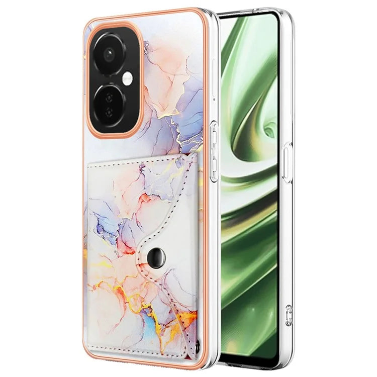 YB Leather Coating Series-9 for OnePlus Nord CE 3 Lite 5G / Nord N30 5G Kickstand Leather+TPU Phone Cover