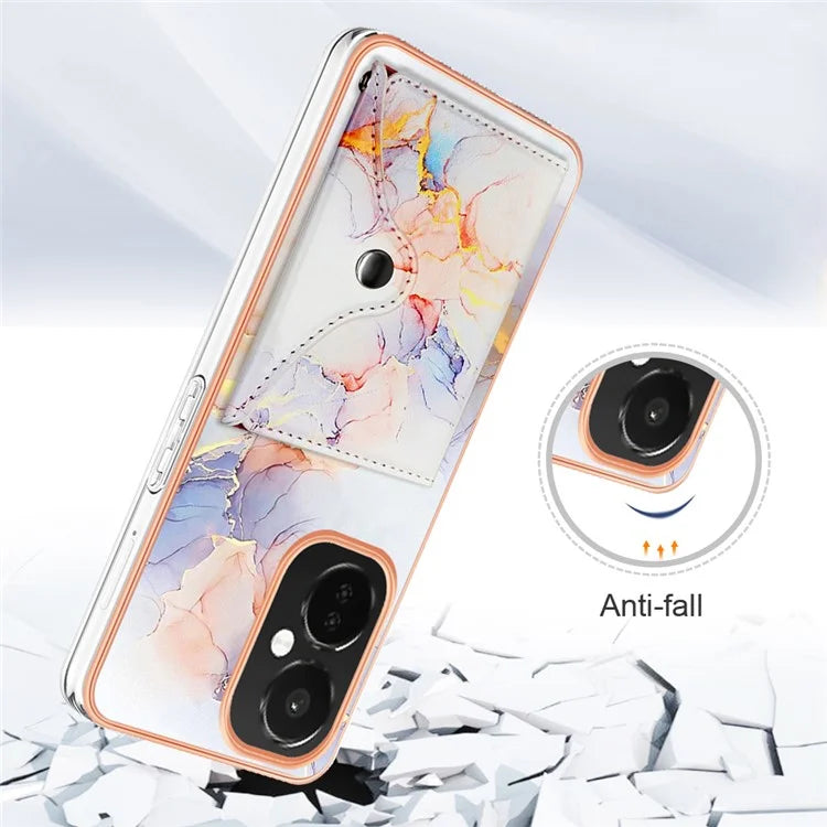 YB Leather Coating Series-9 for OnePlus Nord CE 3 Lite 5G / Nord N30 5G Kickstand Leather+TPU Phone Cover