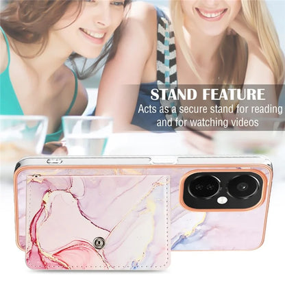 YB Leather Coating Series-9 for OnePlus Nord CE 3 Lite 5G / Nord N30 5G Kickstand Leather+TPU Phone Cover