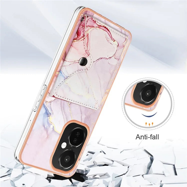 YB Leather Coating Series-9 for OnePlus Nord CE 3 Lite 5G / Nord N30 5G Kickstand Leather+TPU Phone Cover