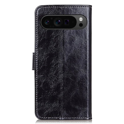For Google Pixel 9 Pro XL Case Retro Style PU Leather+TPU Shockproof Phone Shell