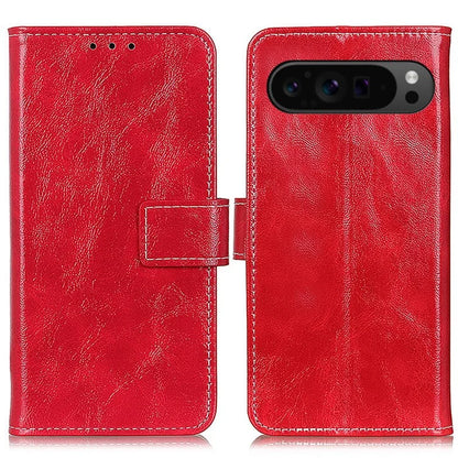 For Google Pixel 9 Pro XL Case Retro Style PU Leather+TPU Shockproof Phone Shell